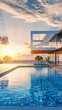 luxury villa with swimming pool