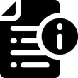© Yaprativa - file info icon. vector glyph icon for your website, mobile, presentation, and logo design.