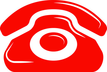 Poster - Phone icon vector illustration. Call center app. Telephone icons trendy flat style. Contact us line silhouette.