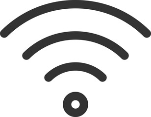 Poster - Free wi fi icon. Connection zone wifi vector symbol. Radio waves signal.