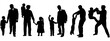 Vector silhouette of father's day grub eps 1
