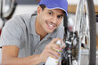 technical expertise taking care a gear bicycle shop