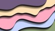 illustration of an background with colorful waves 