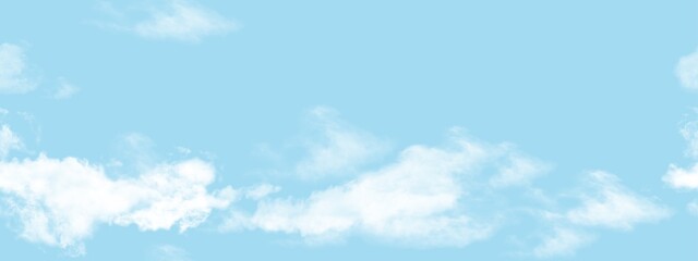 Wall Mural - seamless sky cloud on blue background, illustration pattern panoramic horizon cloudy on clear sky,be