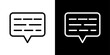 © Sun - Subtitles Icon Set. Closed caption vector symbol for video. Captioning service icon.