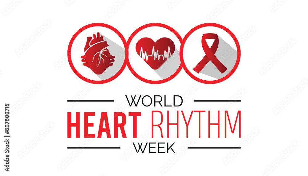 Heart Rhythem Posters World Heart Rhythm Week observed every year in June. Template for ...