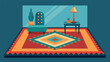 © Justlight - A vintage rug found at a thrift store adding a pop of color and pattern to the room while also reusing a previously loved item.. Vector illustration