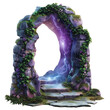 © AiDesign - fantasy transparent magical portal isolated on white transparent background