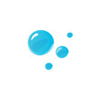 Blue vector air bubbles for underwater games on isolated background.