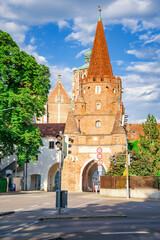 beautiful summer view in the park, Ingolstadt	