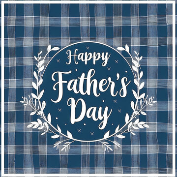 Father's Day celebration background adorned with a gift box mug calendar mustache heart shape illustration and vector