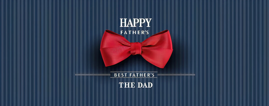 Father's Day celebration background adorned with a gift box mug calendar mustache heart shape
