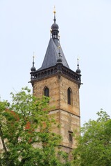 Wall Mural - Prague New Town Hall - Novomestska radnice. Landmarks of Czech Republic.