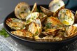 Mouthwatering Baked Clams Appetizer on Rustic Plate
