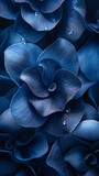 Fototapeta  - blue abstract background with flowers