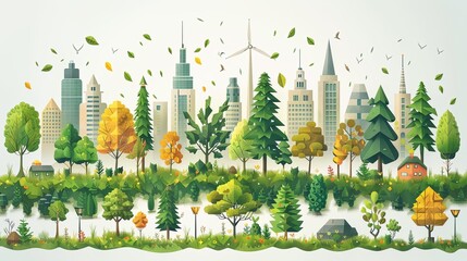 Green energy concept with character situations collection. Bundle of scenes people use alternative energy sources, conserve water and electricity, recycling. Vector illustrations in flat web design