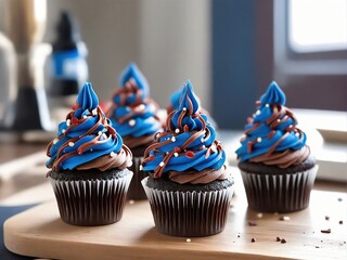 Canvas Print - cupcakes with sprinkles