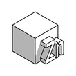 Zinc chemical element icon in isometric style