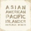 May is Asian American and Pacific Islander Heritage Month template. Celebrates the culture, traditions and history in the United States.
