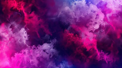 Aufkleber - Purple and blue clouds dominate the sky in this scenic view