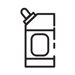 Poster - Bleach Chemical Cleaning Line Icon