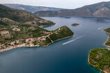 Fototapeta  - Aerial view of Vathi on the island of Ithaca