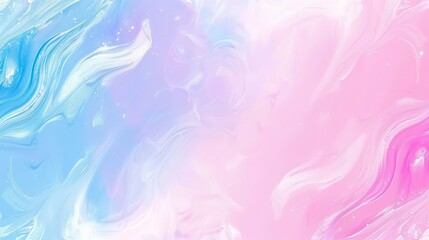 Aufkleber - Blue and pink liquid swirls creating a dynamic and vibrant background