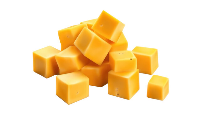Slices of cheese on a png background