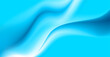 Bright blue glossy blurred curved waves abstract background. Vector elegant design