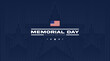 USA Memorial Geometric Day background. Vector illustration.