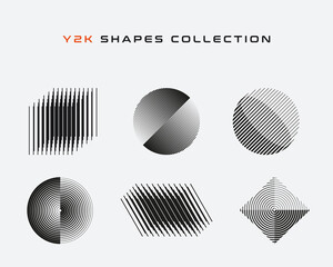 Poster - Futuristic geometric shapes set. Eps10 vector.	
