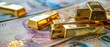 © MADGALLERY - Gold bars over banknotes background