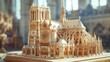 © Nawarit - Engineer redesigning a Gothic cathedral with laser precision tools, architectural innovation meets historical reverence