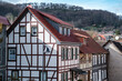 Houses of a village in Bleicherode, Thuringen, Germany.