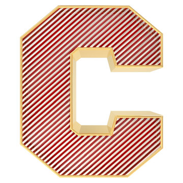 Font C 3D Render