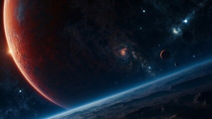Wall Mural - planet in space