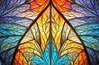Abstract stained glass texture background , the colored elements arranged in rainbow spectrum.