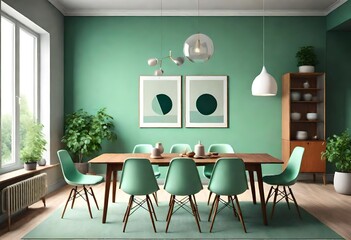 Poster - dining  room interior