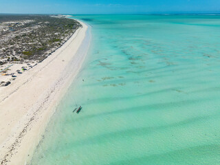 Sticker - aerial view of mamirano bay in madagascar