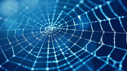 Poster - a spider chart evaluating performance across different criteria, resembling a spider web