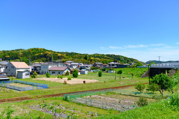 Wall Mural - 静岡県磐田市の町並み