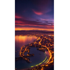 Canvas Print - sunset over the sea