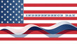 The flag of the USA, independence day,  illustration
