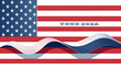 The flag of the USA, Vote 2024, illustration