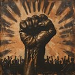 Clenched Fist Symbol of Power Protest and Resistance for Social and Political Change