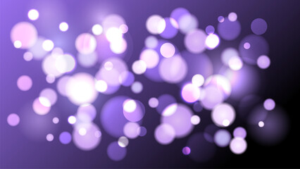 Poster - Bokeh lights. Blurred circle shapes. Abstract light effect. Vector illustration.