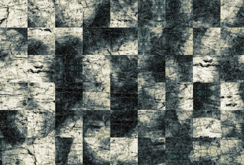 Poster - A grid of squares with marble effect abstract background