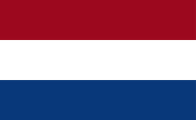 Wall Mural - Dutch flag vector illustration. The national flag of the Netherlands.