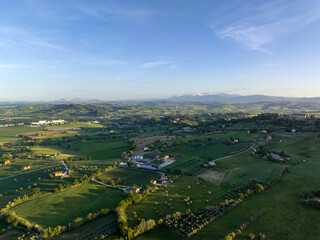 Wall Mural - central Italy view from above