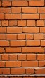 Orange brick background texted wall surface.  AI Generated.